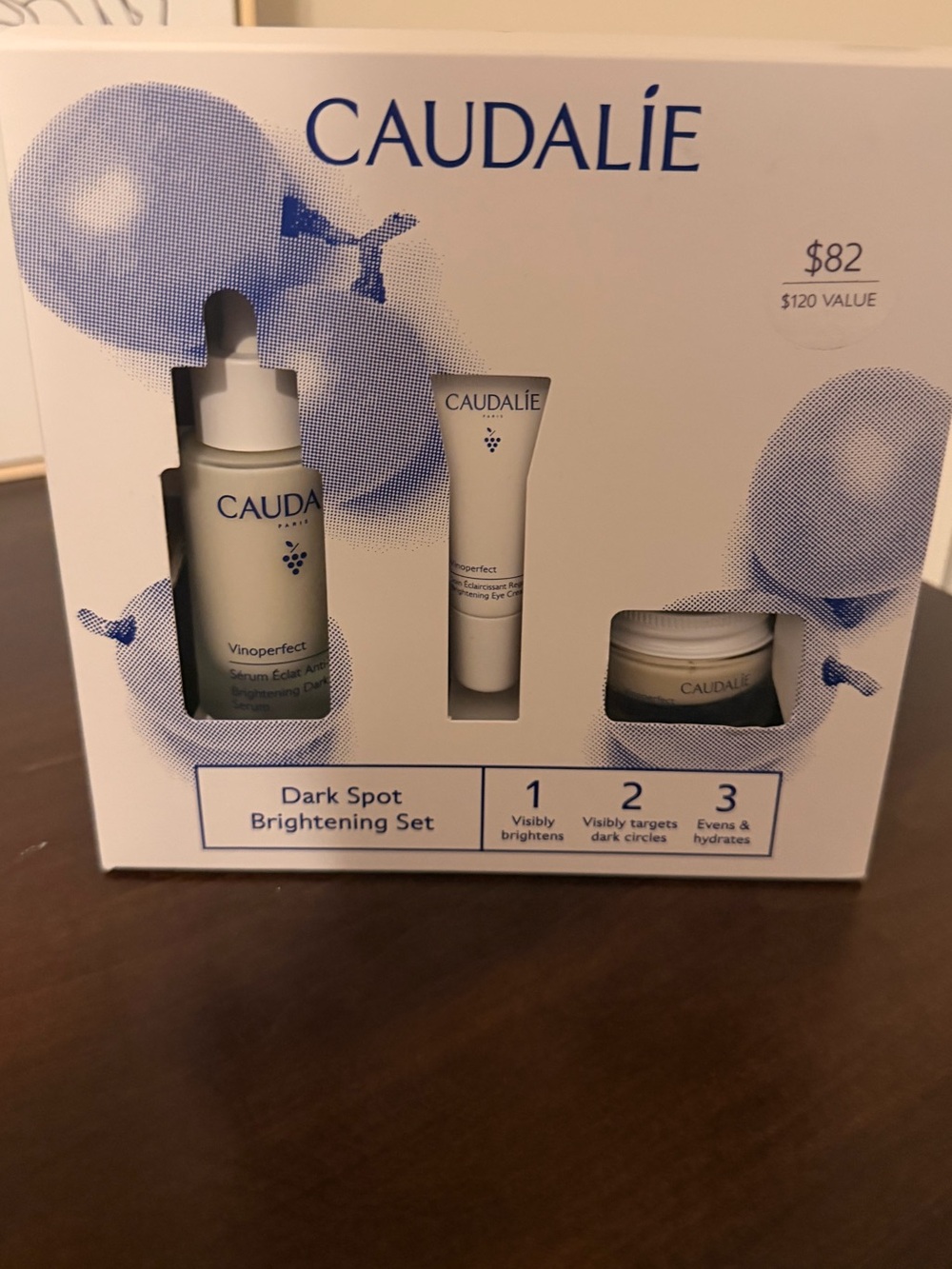 Caudalie Brightening Serum & Treatments - White and Blue Accents